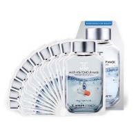 韩国原装进口JAYJUN多重维他命药丸能量面膜10片保湿补水提亮镇静舒缓疲 保湿补水舒缓疲劳