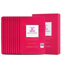 韩国原装进口JAYJUN玫瑰精华柔肤面膜10片装 韩国保湿补水滋润焕白水光面膜贴 清透净白 淡化色斑 护肤养颜