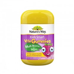 澳洲原装进口Nature's way佳思敏儿童多种维他命+蔬菜咀嚼软糖 60粒