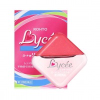 日本原装进口乐敦Lycee小红花隐形眼镜眼药水洗眼液滴眼液解疲劳充血8ml