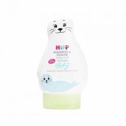 德国进口Hipp喜宝儿童免敏无泪婴儿小海狮宝宝洗发水沐浴露二合一200ml
