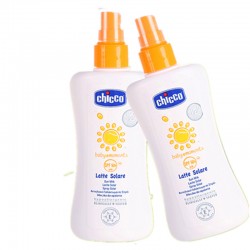 意大利进口Chicco智高婴儿宝宝防晒乳液喷雾防紫外12个月+/150ml