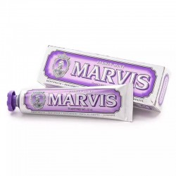 意大利进口最新版MARVIS马尔维斯牙膏茉莉薄荷味85ml 茉莉甜蜜芬芳 泡沫丰富（不计入包邮金额）